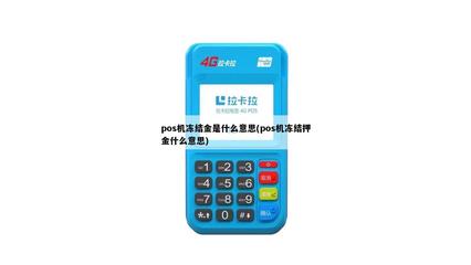 POS机冻结金（押金）是什么意思？一文为你详解